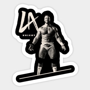 la knight 36// black white design T-Shirt Sticker